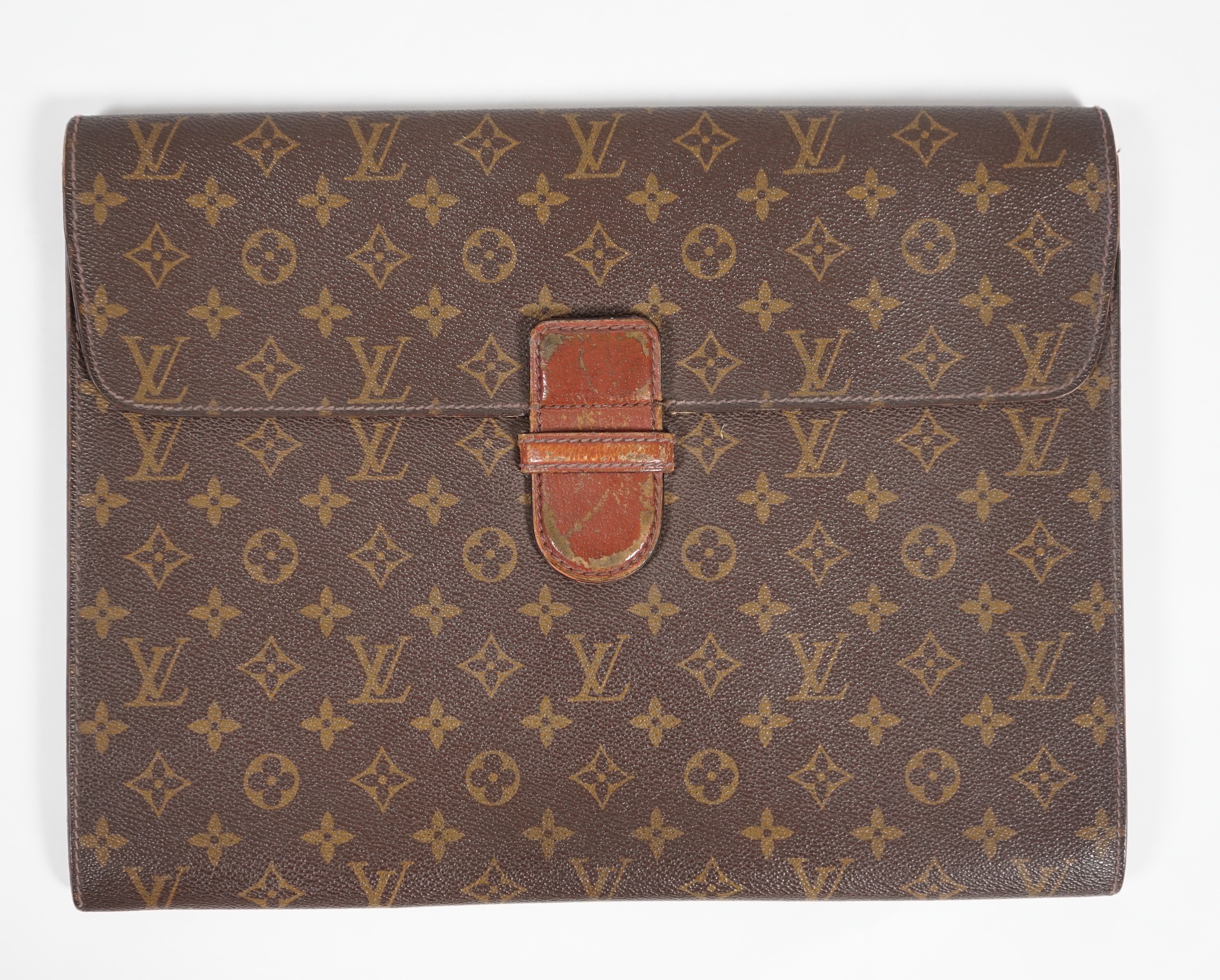 A Louis Vuitton Monogram canvas Posh Ministre briefcase, width 37.5cm, height 29cm, depth 3cm